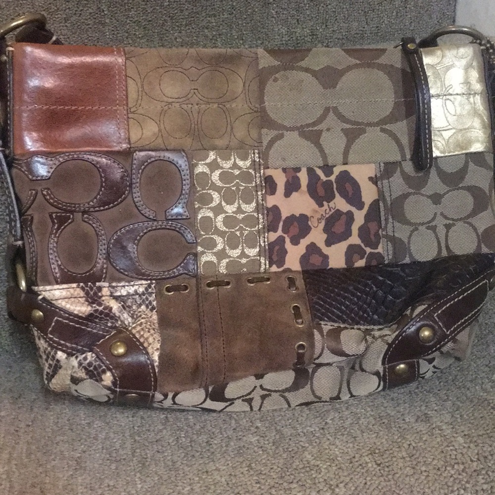 Brown coach purse
